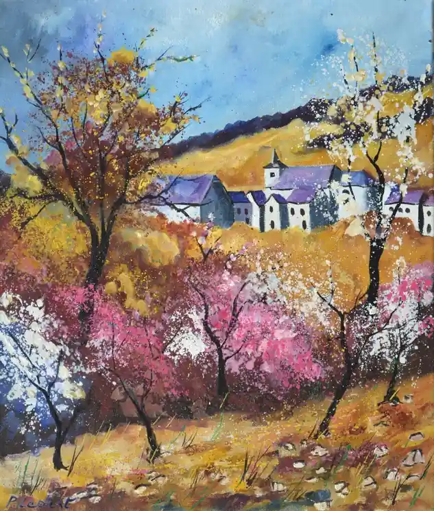 Professional Grade ▷ Spring in Sosoye by Pol Ledent, 2025 | Oil Painting for Sale