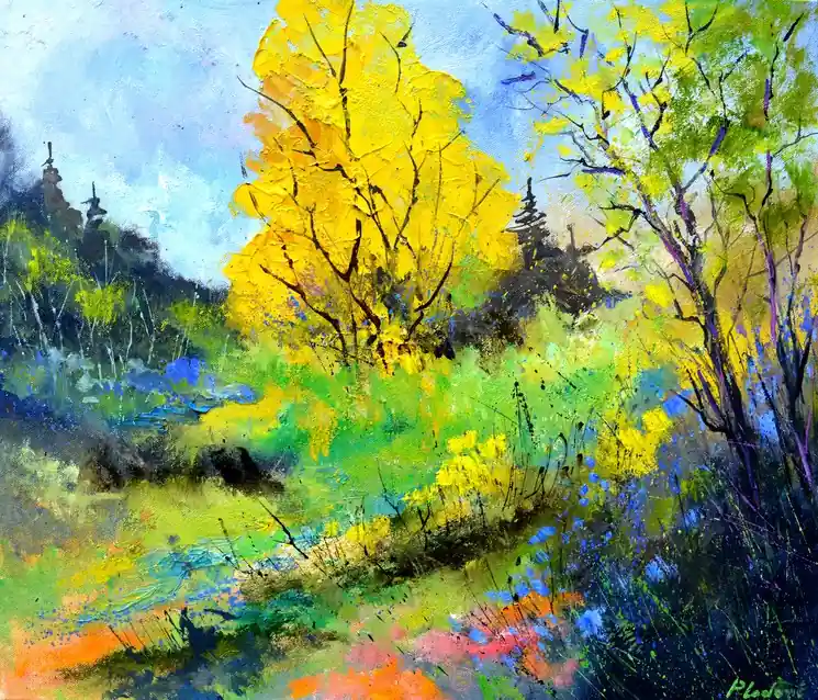 ▷ L'éveil du matin by Pol Ledent, 2025 | Canvas Painting Popular