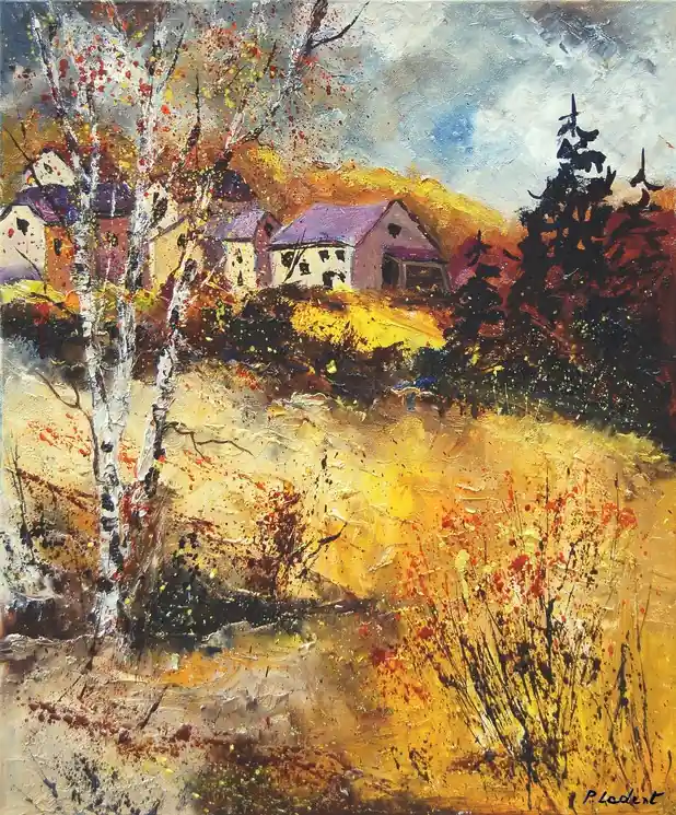 Shop Now ▷ Autumn in the wood by Pol Ledent, 2025 | Oil Painting for Sale