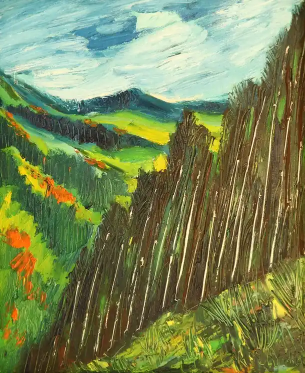 Authentic ▷ Landscape no.1 by Karl-Karol Chrobok, 2010 | Oil Painting for Sale