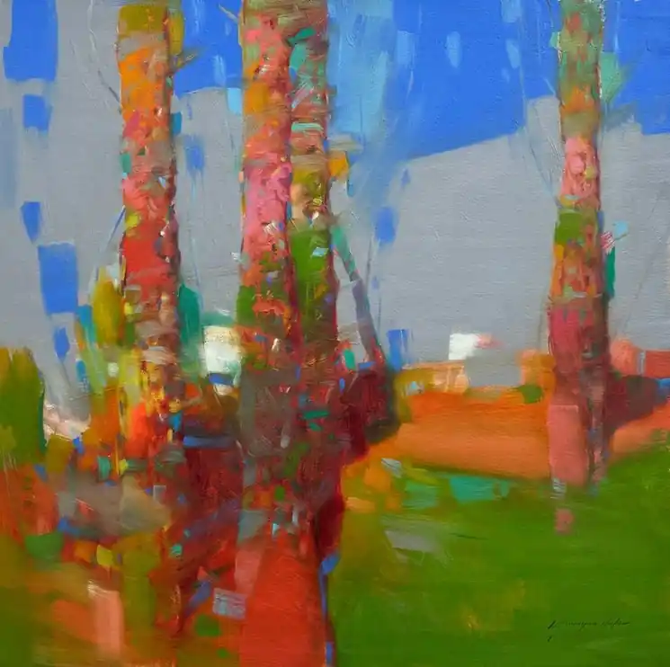 Discount ▷ Grove by Vahe Yeremyan, 2024 | Oil Painting for Sale