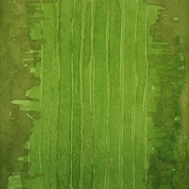 ▷ Textures de posidonies Carré N°1 by Aurélie Trabaud, 2023 | Watercolor Paintings Must Have