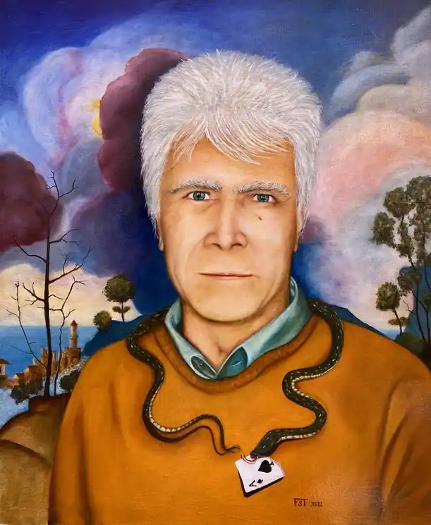 Express Delivery ▷ L'as de pique by Fransoist, 2022 | Oil Painting for Sale