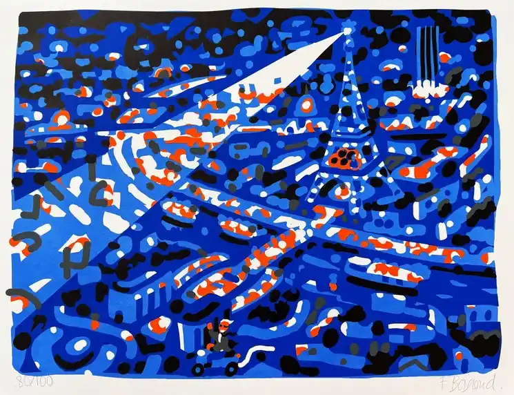 Hot Deal ▷ Paris la nuit by François Boisrond, 2024 | Lithographs