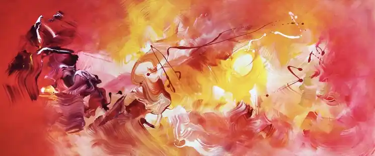 Special Discount ▷ Quiet Flame II by Paresh Nrshinga, 2023 | Acrylic Painting