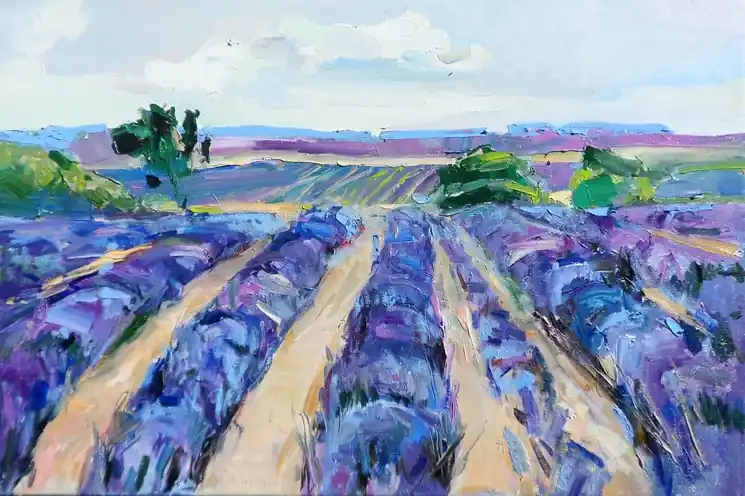 Last Chance ▷ Lavender by Yehor Dulin, 2025 | Oil Painting for Sale