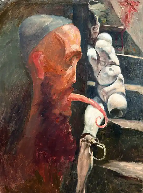 Bargain ▷ The Descent of Desire by Igor Galan, 2023 | Oil Painting for Sale