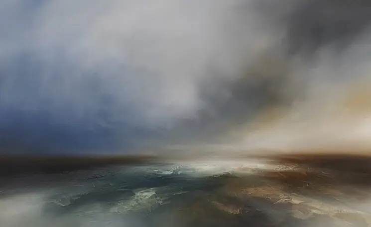 Free Returns ▷ Deserted shores by Paul B, 2025 | Oil Painting for Sale