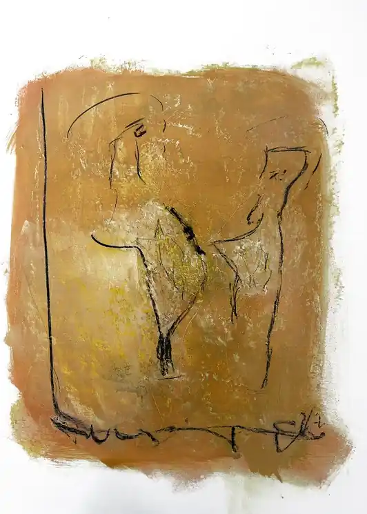 New Arrival ▷ La Rencontre by Marc Leforestier, 2025 | Pigments Painting