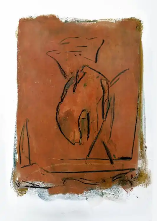 ▷ De dos by Marc Leforestier, 2025 | Pigments Painting Final Sale