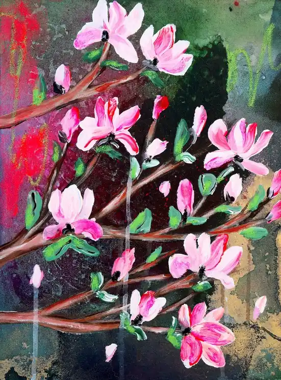 Discount ▷ Scars to your beautiful 04 by Poonam Choudhary, 2025 | Mixed Media Painting