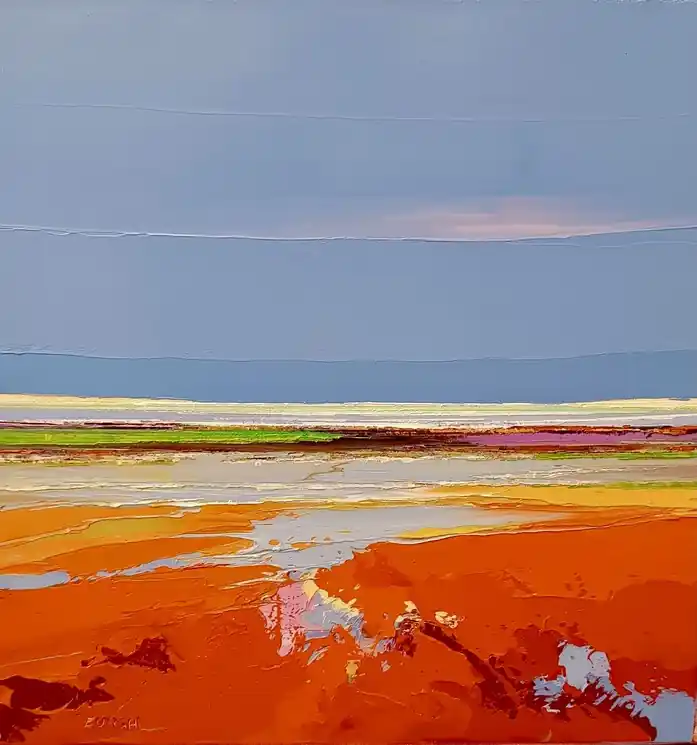 Bargain ▷ Horizon bleu by Eurgal, 2025 | Oil Painting for Sale