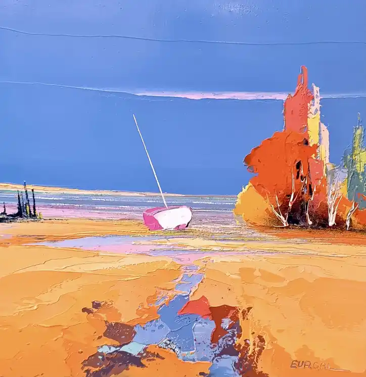 ▷ Arbre rouge by Eurgal, 2025 | Oil Painting for Sale Premium