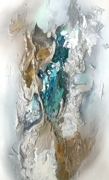 One Day Deal ▷ Marine melodies by Daniela Pasqualini, 2024 | Mixed Media Painting