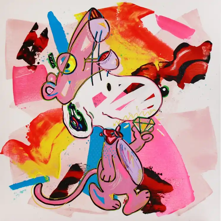 ▷ A party at Place Vendôme by Shokkobo Popart, 2024 | Acrylic Painting No Minimum Order