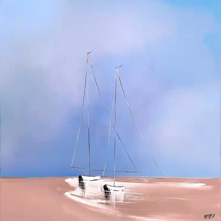 ▷ En tête à tête... (Esprit voile 2016) by Olivier Messas, 2016 | Acrylic Painting Shop Now