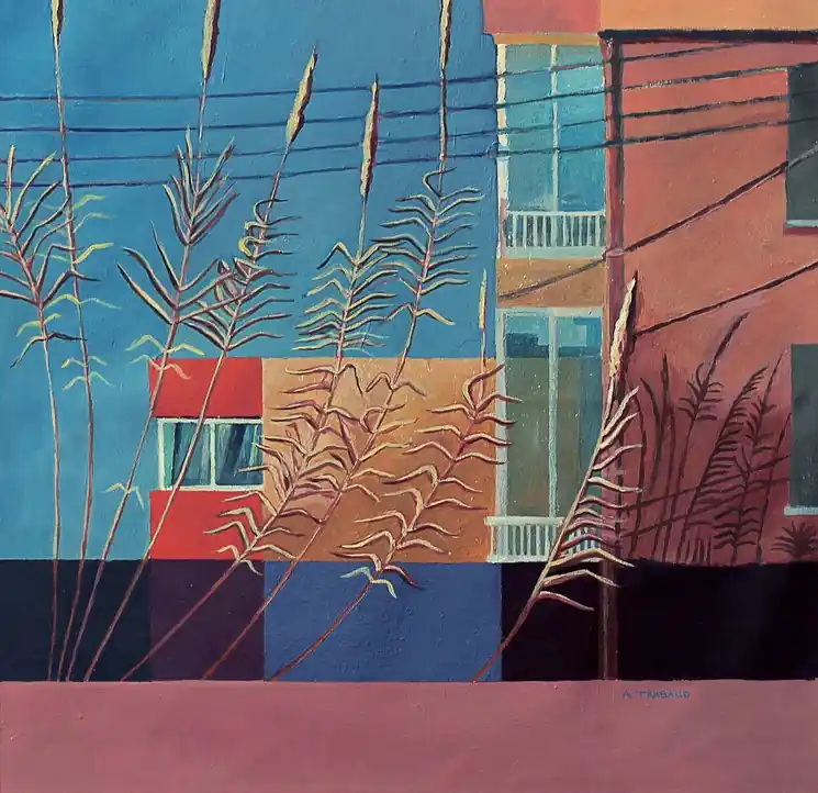 Seasonal Sale ▷ A deux pas de la plage by Aurélie Trabaud, 2023 | Acrylic Painting