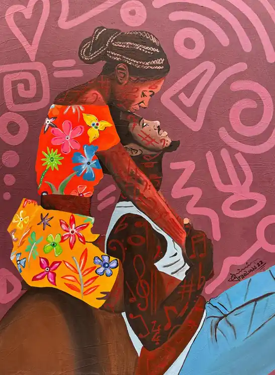 Secure Checkout ▷ Ololufe Mi (Love of My Life) by Oladire Araireoluwa, 2022 | Pencil Paintings