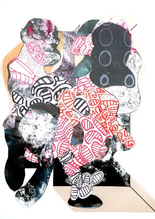 ▷ Carcasse # 3 by Pascal Marlin, 2022 | Collage Painting Bargain