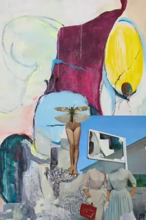 ▷ Abstraction Nr.1 by Marian Williams, 2021 | Collage Painting Viral
