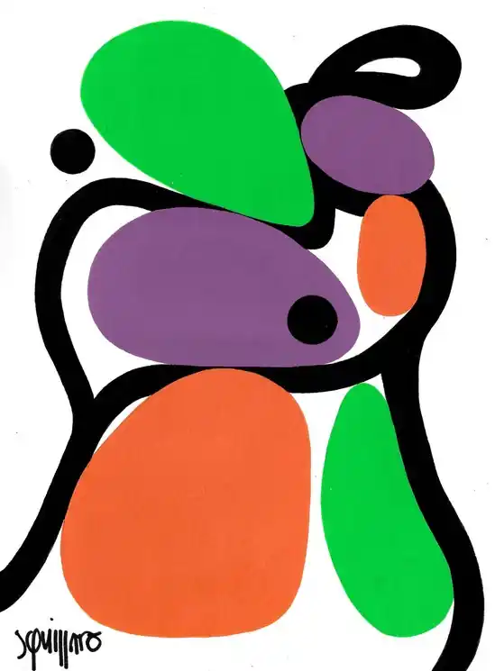 Today Only ▷ A portrait in six stones #1 by Antony Squizzato, 2025 | Acrylic Painting
