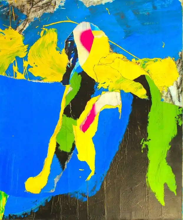 ▷ Ange by Richard Vildeman, 2024 | Collage Painting Free Shipping