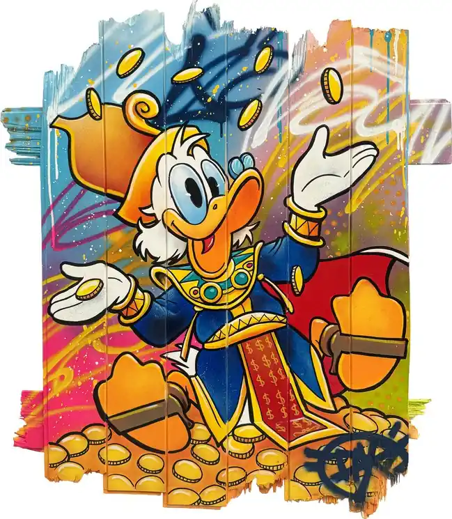 Editor’s Pick ▷ Rich Picsou Scrooge McDuck by Daru, 2025 | Acrylic Painting
