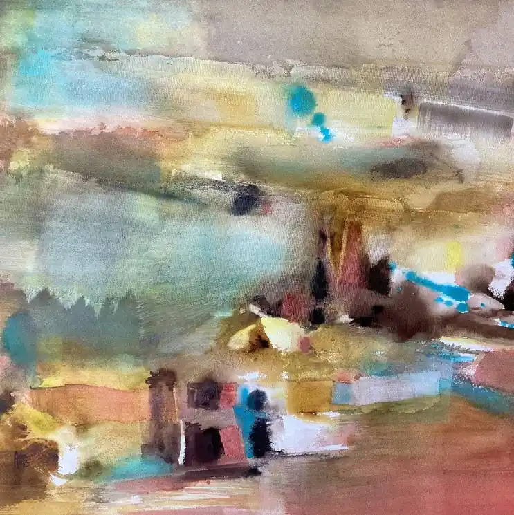 ▷ A la maison by Anne Bironneau, 2023 | Watercolor Paintings Best Price