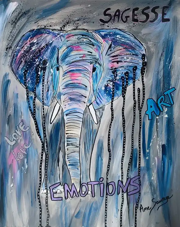 ▷ Le grand sage de la nature by Âme Sauvage, 2025 | Marker Paintings Genuine