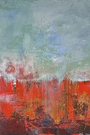 ▷ Above and Below by Simon Ledson, 2024 | Mixed Media Painting Place Order