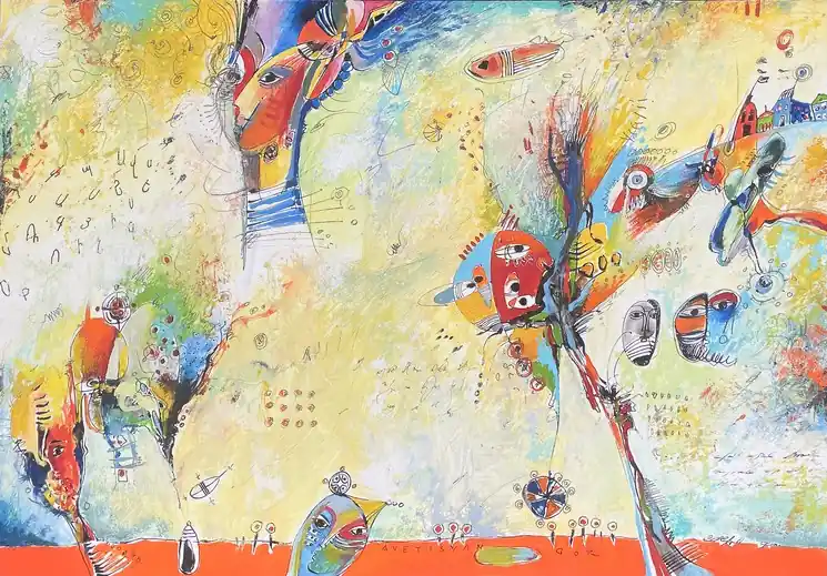 Price Drop ▷ Sunshine Serenade by Gor Avetisyan, 2022 | Oil Painting for Sale