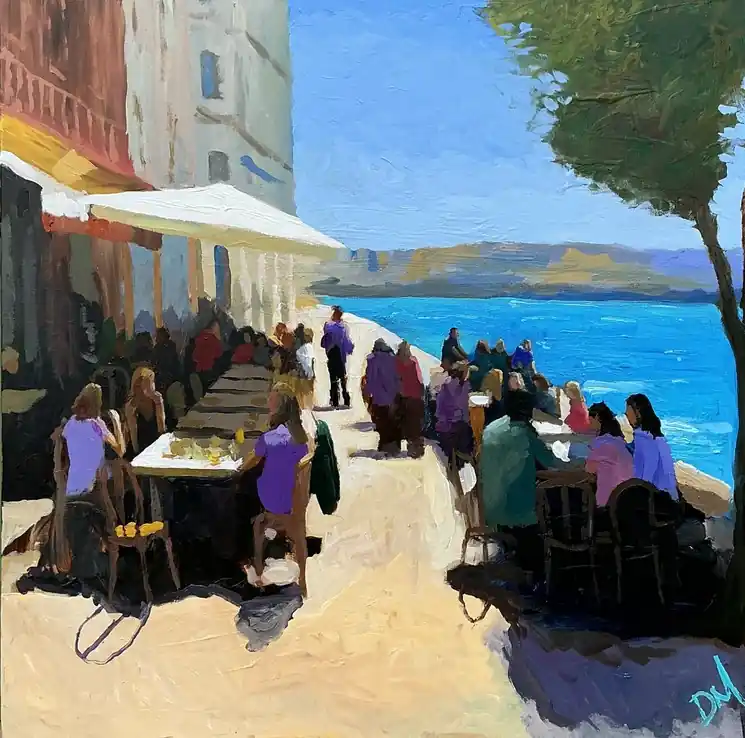Special Discount ▷ Colours of the Mediterranean by Daniel Murgatroyd, 2025 | Acrylic Painting