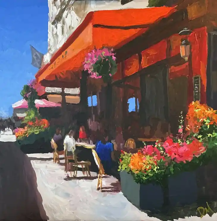 ▷ Parisian Summer by Daniel Murgatroyd, 2025 | Acrylic Painting Deal