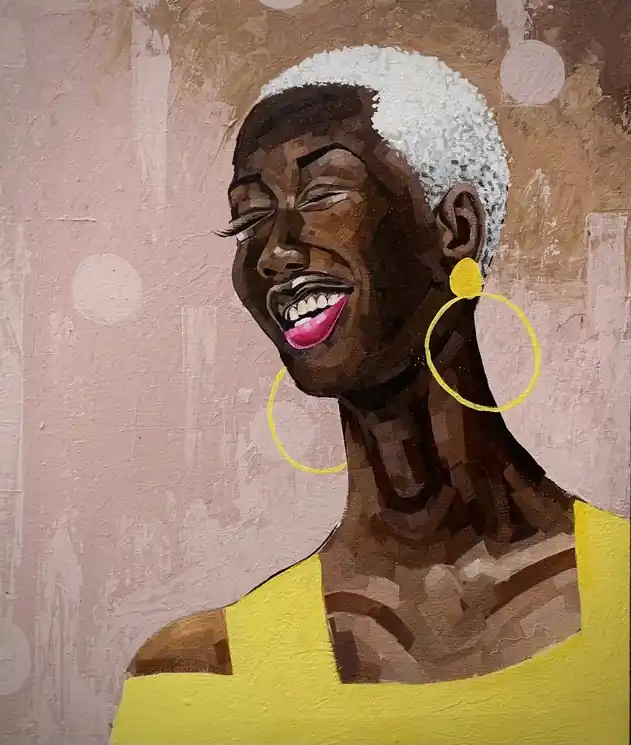 Discount ▷ Laughter in Colour by Elie Hatungimana, 2025 | Acrylic Painting