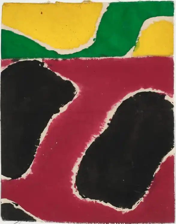 ▷ 169/1991 by Claude Viallat, 1991 | Acrylic Painting Limited Time