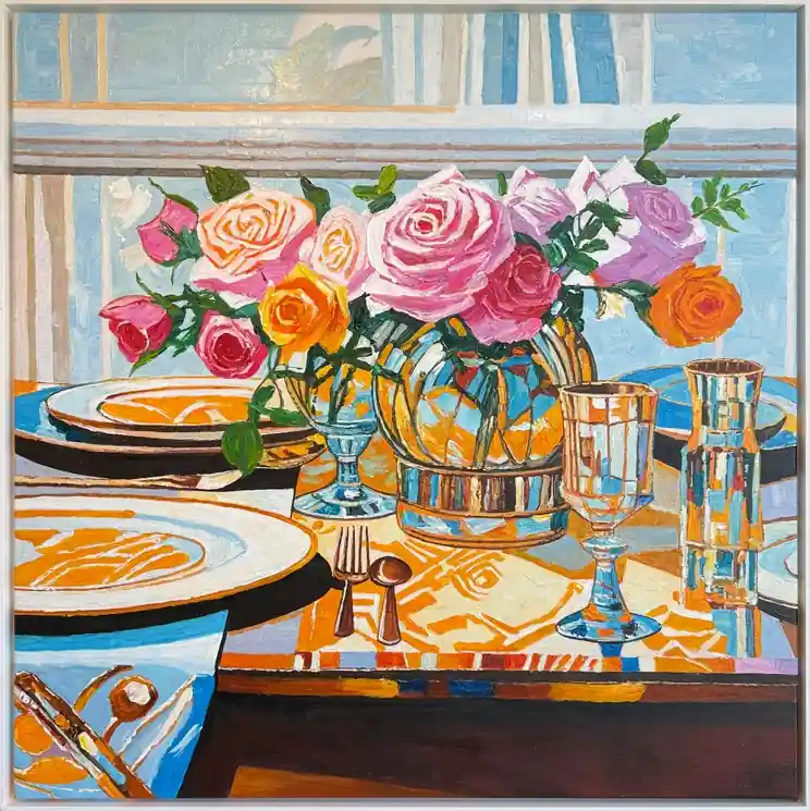▷ What my lips have tasted by Katharina Husslein, 2025 | Oil Painting for Sale Brand New
