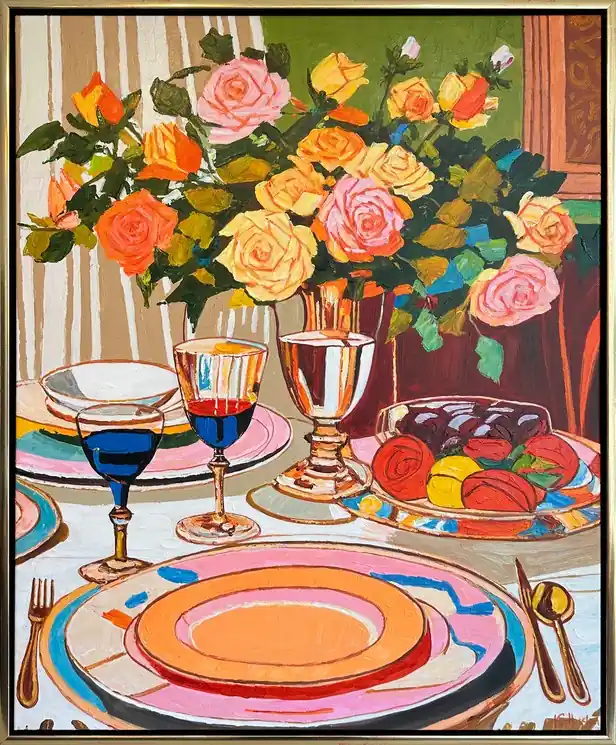 Holiday Sale ▷ Moments poured like Wine by Katharina Husslein, 2025 | Oil Painting for Sale