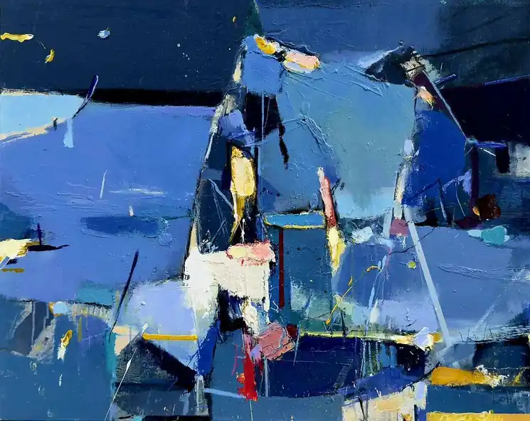 Direct From Manufacturer ▷ Sea night by Plamen Bonev, 2025 | Oil Painting for Sale