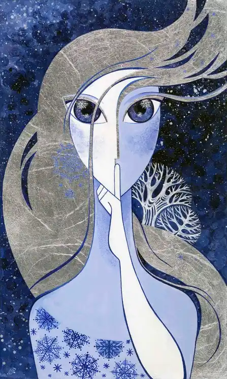Grab Now ▷ Silent song of Winter by Yulia Belasla, 2018 | Oil Painting for Sale