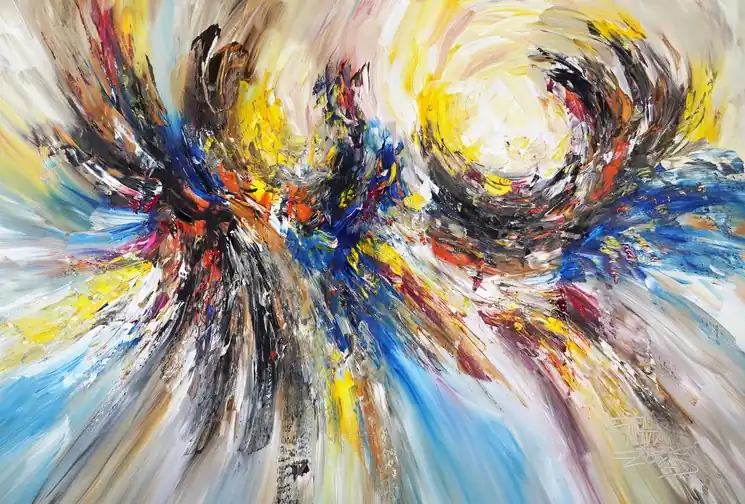 ▷ Nature Miracle XL 2 by Peter Nottrott, 2025 | Acrylic Painting Money Back Guarantee