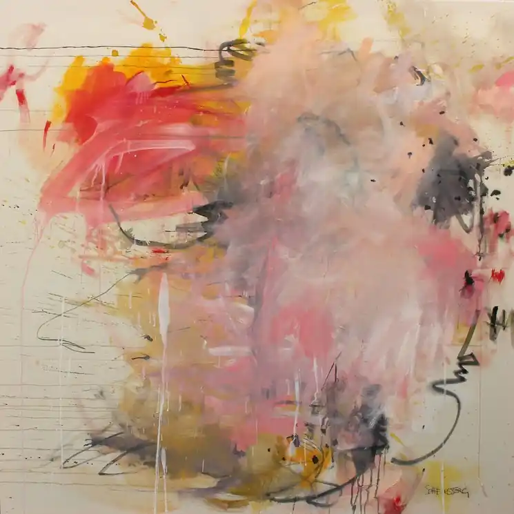 Seasonal Sale ▷ Gestural Whispers by Daniela Schweinsberg, 2025 | Mixed Media Painting