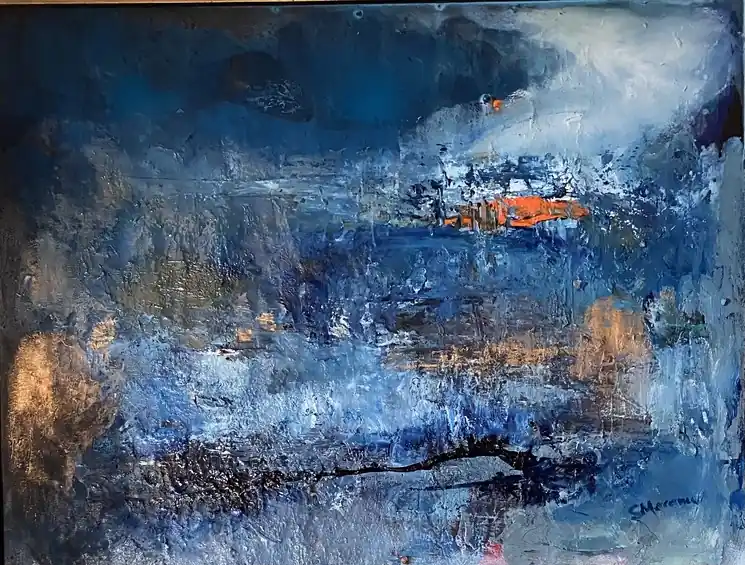 Price Drop ▷ Nocturne1 by Steliana Mocanu, 2025 | Palette knife painting