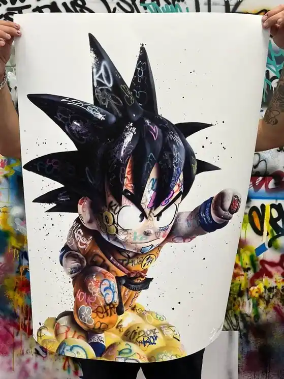 Hassle-Free Returns ▷ Son Gokool (Réhaussé main / Hand-Embellished) by Onemizer, 2022 | fine art print