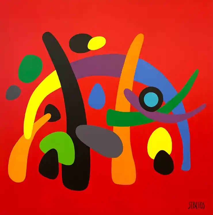 ▷ Défendez-Moi 9 by Stratos, 2020 | Acrylic Painting No Minimum Order