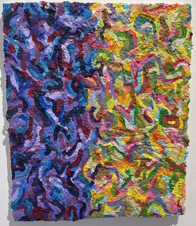 ▷ Le langage de l'amour #3 by Nathanael Koffi, 2024 | Acrylic Painting Special Offer