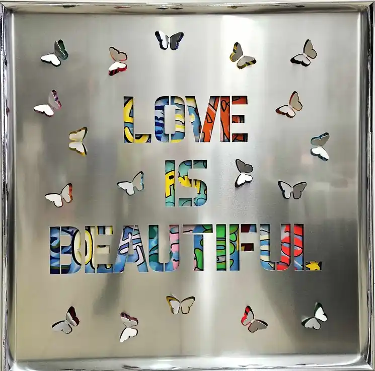 ▷ Love Is Beautiful by Shelby, 2025 | Aluminium Sculpture Trusted Brand