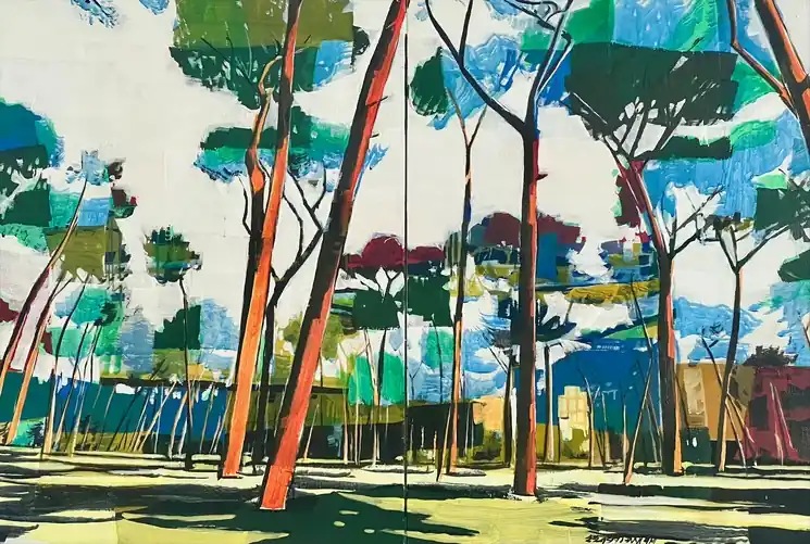 ▷ Roma Diptico by Manuel Perez, 2024 | Acrylic Painting Crafted