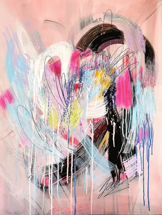 ▷ Moi dans tes yeux, à Alex by Yaki Li, 2021 | Pastel Paintingss Free Delivery
