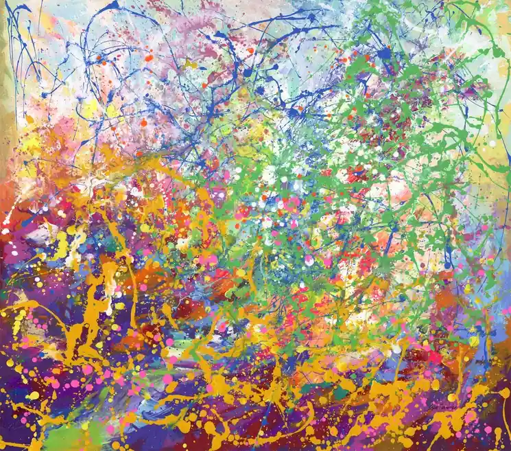 Trending ▷ Boundless brilliance by Leon Devenice, 2023 | Acrylic Painting