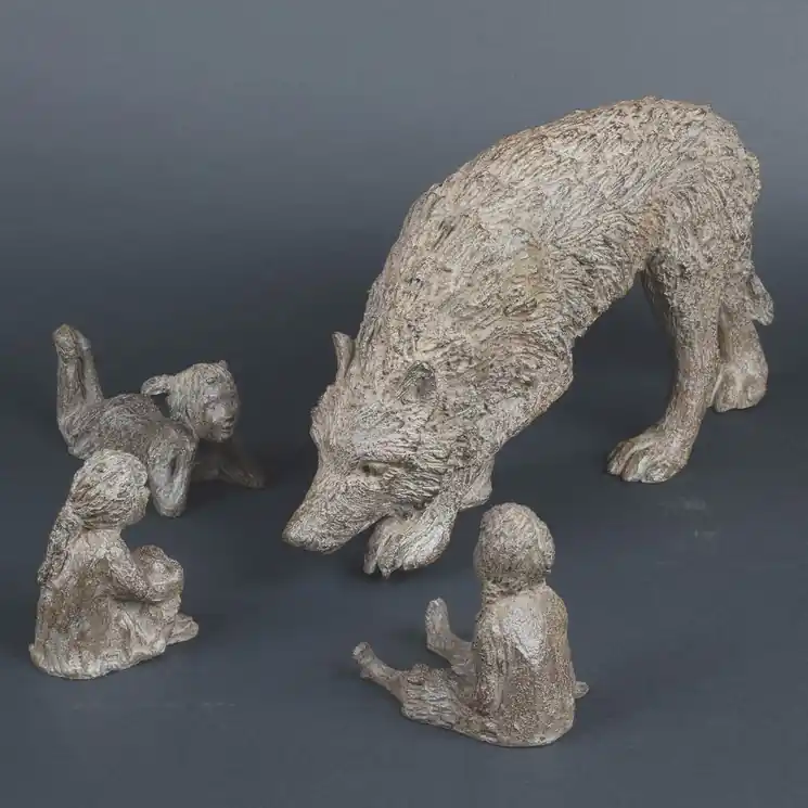 ▷ The problem with the wolf by Sophie Verger, 2019 | Bronze Sculpture for Sale Crafted